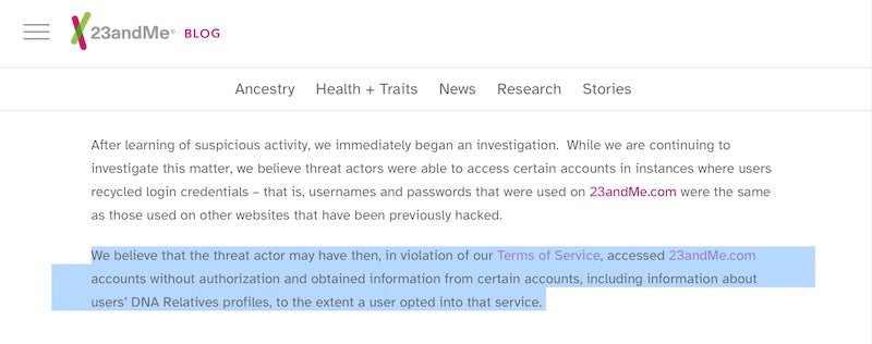 23andMe hack: What can genealogists do?
