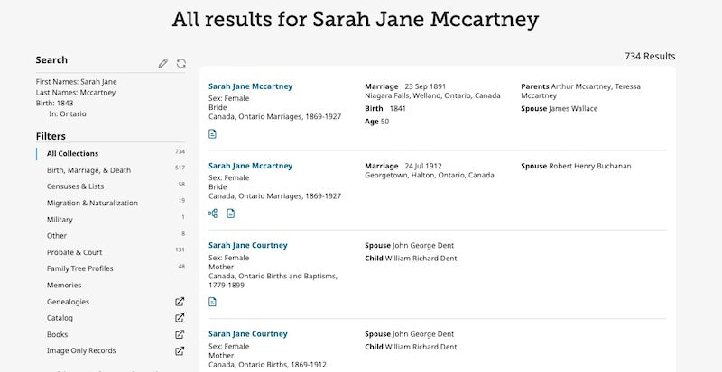 The world's best genealogy search engine?