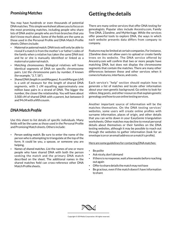 Genetic Genealogy Triangulation Kit for DNA Tests
