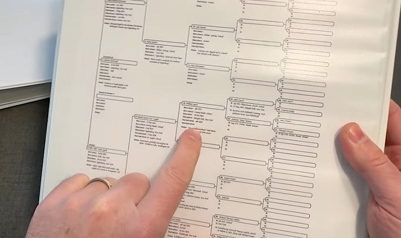fillable PDFs include pedigree and family sheets 