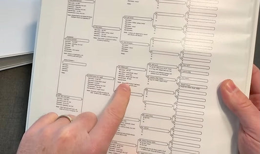fillable PDFs include pedigree and family sheets 