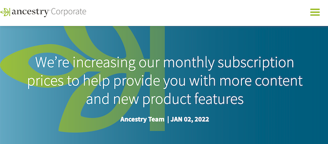 Genealogy rip-off alert: Ancestry jacks up monthly subscriptions up to 25%