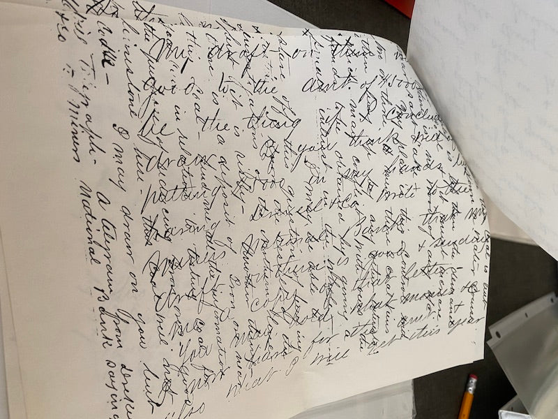 Cross Writing Script Mysterious letter from the 1860s is an example of