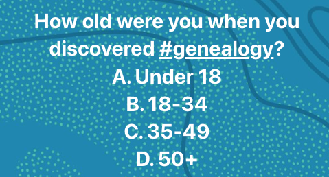 How old were you when you got started with genealogy?