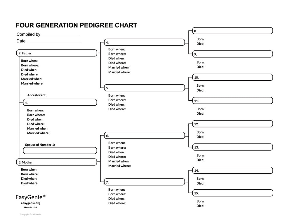 Generation Chart Fgor Sc.pdf Genealogy PDF: 4 Generation Pedigree Chart (Helvetica, 11 x 8.5 inches ...