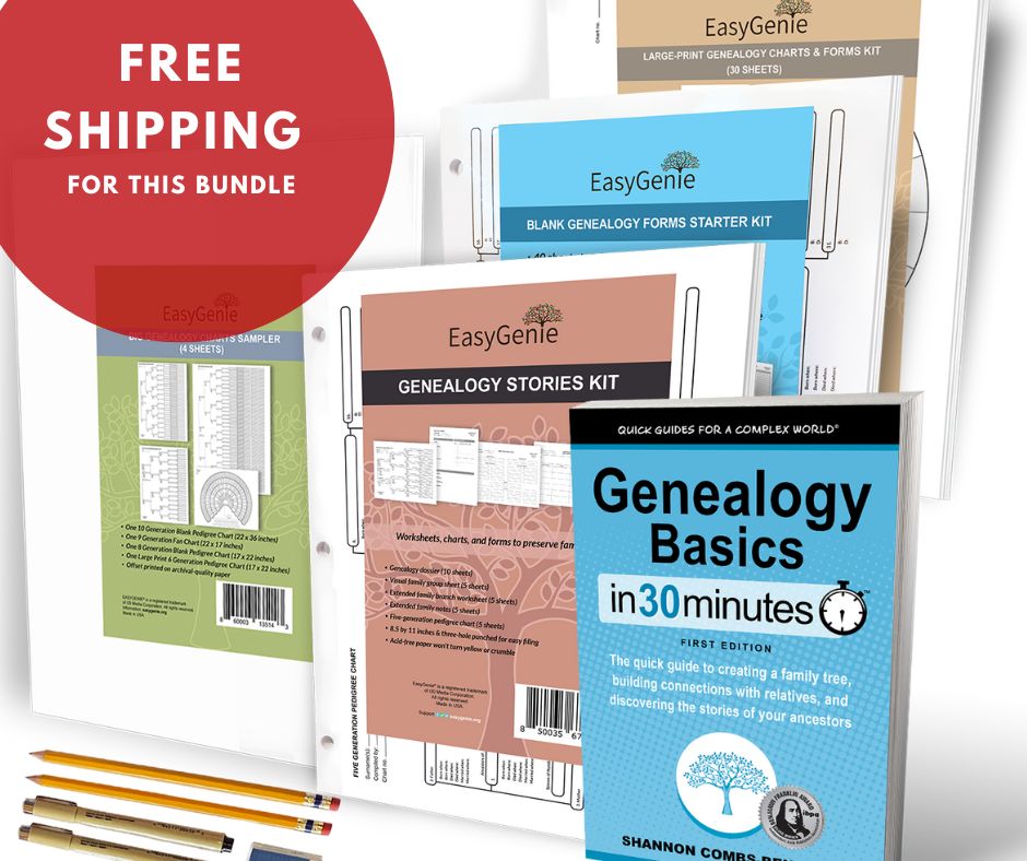 Jumbo Genealogy Starter Bundle β EasyGenie