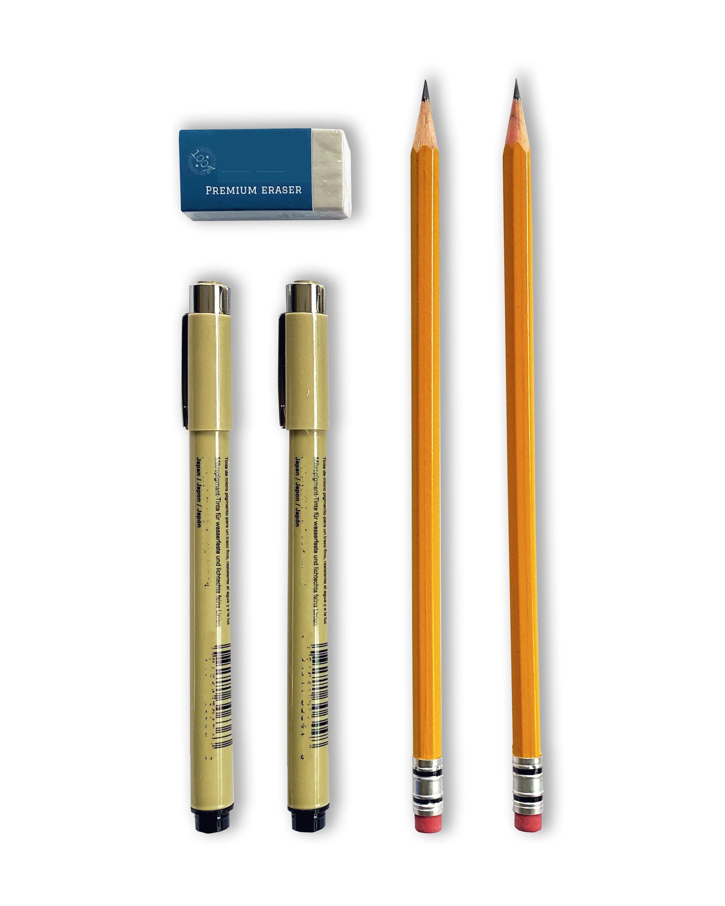 Archival-quality pen and pencil set
