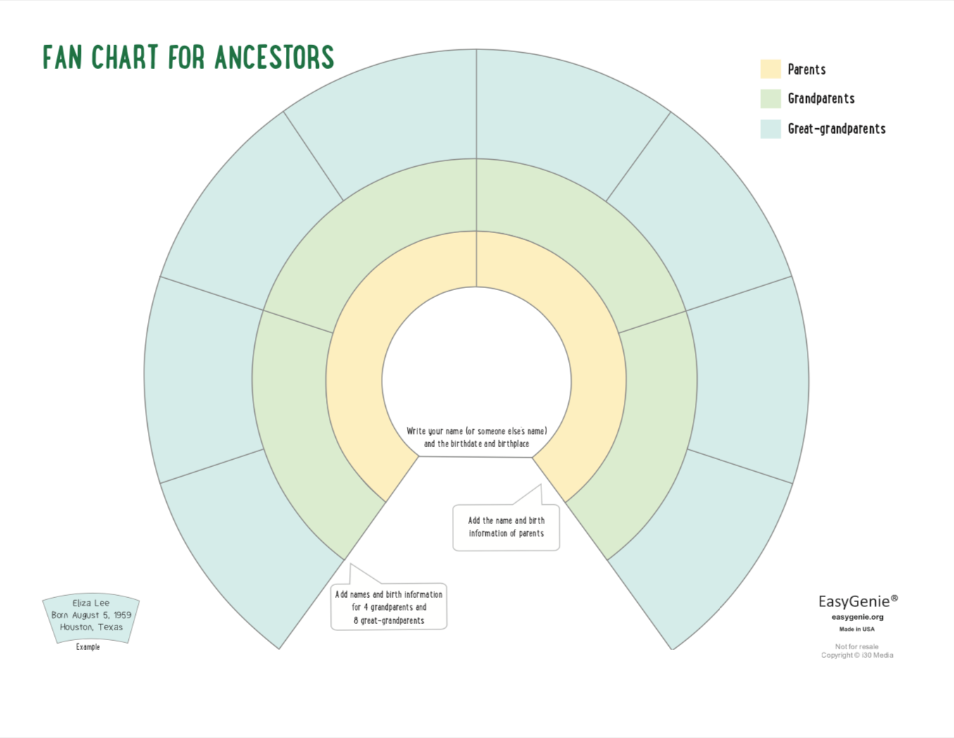 Genealogy Kit for Kids (Fillable PDF set)