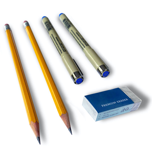 Archival-quality pen and pencil set