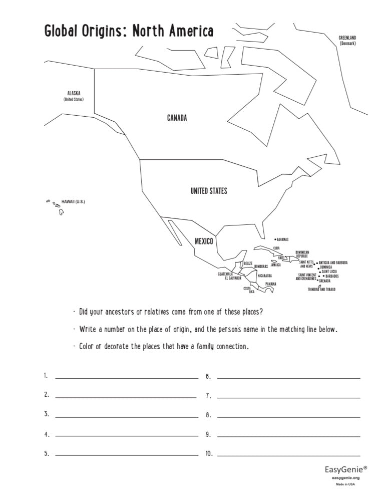 Genealogy Kit for Kids (31 sheets)