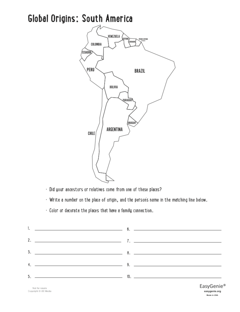 Genealogy Kit for Kids (Fillable PDF set)