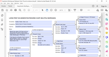 All Available Genealogy Charts β EasyGenie