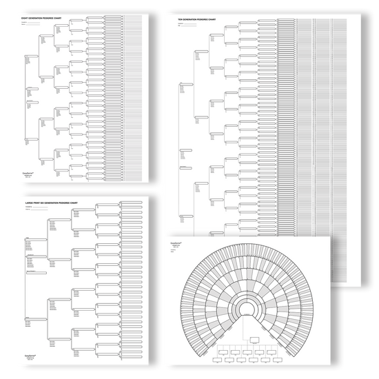 Big Genealogy Charts Sampler – EasyGenie
