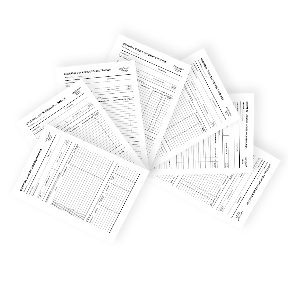 Fillable Census Tracker Universal Census Household Tracker (7 Forms) – EasyGenie